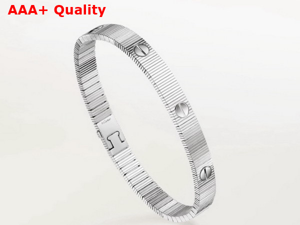 Cartier Love Unlimited Bracelet Flexible White Gold Replica