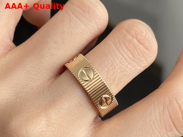 Cartier Love Unlimited Ring in Rose Gold Replica