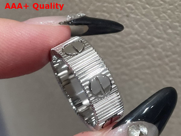 Cartier Love Unlimited Ring in White Gold Replica