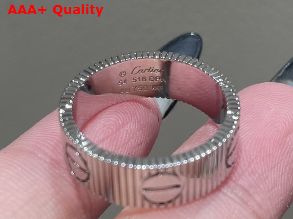 Cartier Love Unlimited Ring in White Gold Replica