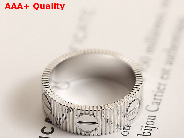 Cartier Love Unlimited Ring in White Gold Replica