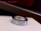 Cartier Love Wedding Band Diamond Paved White Gold Diamonds Replica