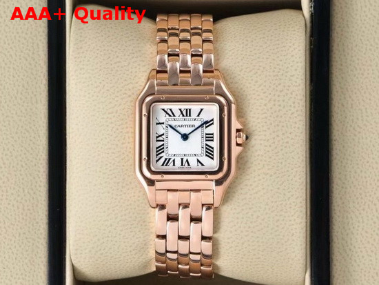Cartier Panthere De Cartier Watch Small Model Pink Gold Replica