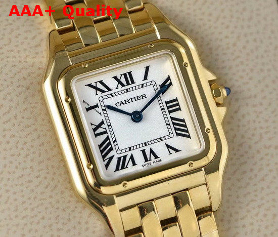 Cartier Panthere De Cartier Watch Small Model Yellow Gold Replica