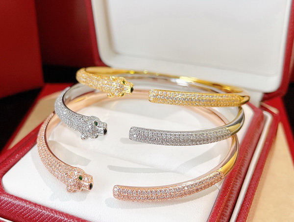 Cartier Panthere de Cartier Bracelet Yellow Gold Onyx Emeralds Diamonds Replica