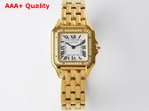 Cartier Panthere de Cartier Watch Medium Model Quartz Movement Yellow Gold Replica