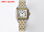 Cartier Panthere de Cartier Watch Medium Model Quartz Movement Yellow Gold Steel Replica