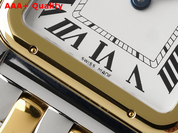 Cartier Panthere de Cartier Watch Medium Model Quartz Movement Yellow Gold Steel Replica