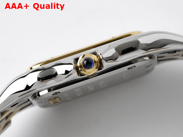 Cartier Panthere de Cartier Watch Medium Model Quartz Movement Yellow Gold Steel Replica