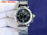 Cartier Pasha de Cartier Watch 35mm Automatic Movement Steel and Black Replica
