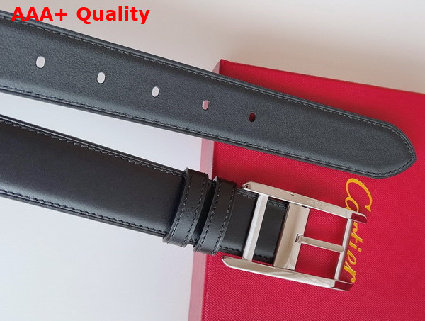 Cartier Tank de Cartier Belt in Black Cowhide Replica