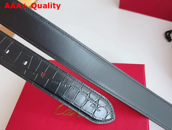 Cartier Tank de Cartier Belt in Black Crocodile Skin Replica