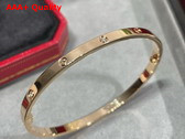 Cartier Thin Love Bracelet in Pink Gold with Diamonds Replica