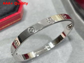 Cartier Wide Love Bracelet in White Gold Replica