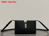 Celine 16 Strap Pochette in Black Supple Calfskin Replica