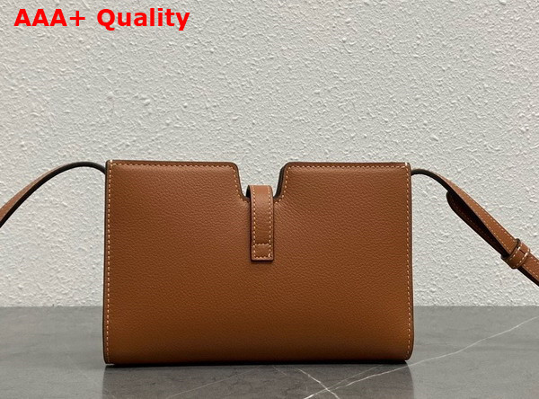 Celine 16 Strap Pochette in Tan Supple Calfskin Replica