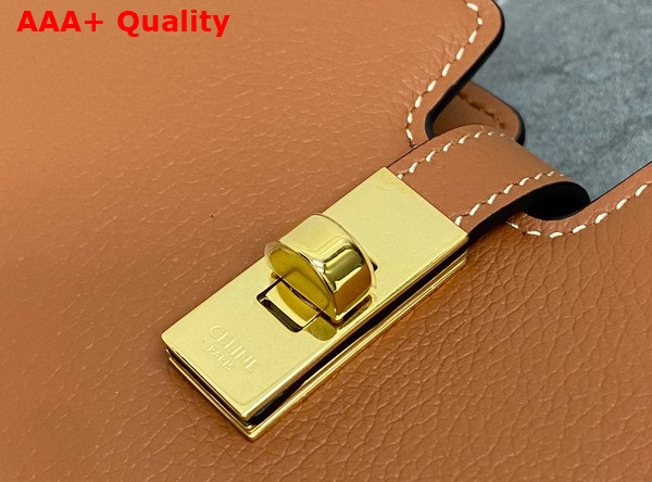 Celine 16 Strap Pochette in Tan Supple Calfskin Replica