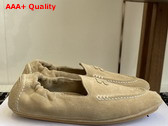 Celine Adam Loafer in Beige Suede Calfskin Replica