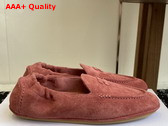 Celine Adam Loafer in Rosewood Suede Calfskin Replica