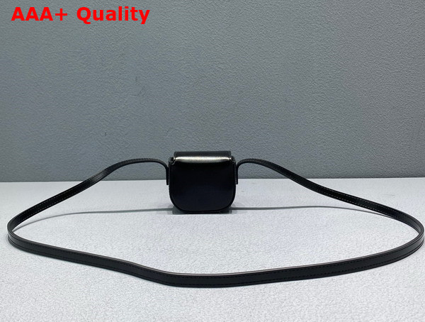 Celine Airpods Case with Strap in Black Shiny Calfskin Replica