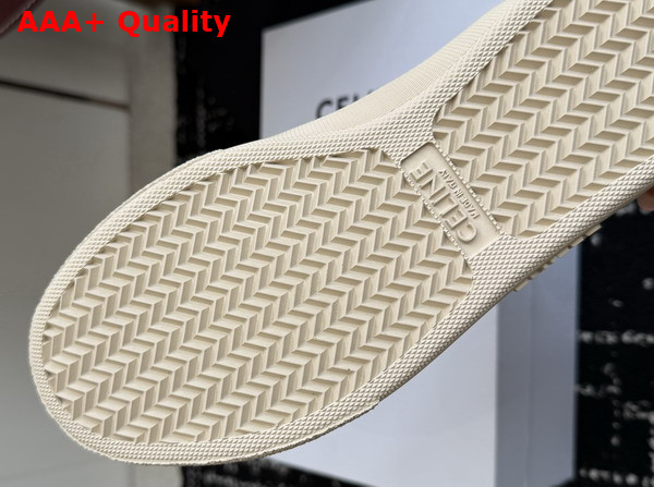 Celine Alan Sneaker in Celadon Canvas Replica