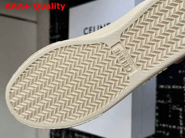 Celine Alan Sneaker with Triomphe in Navy Canvas Replica
