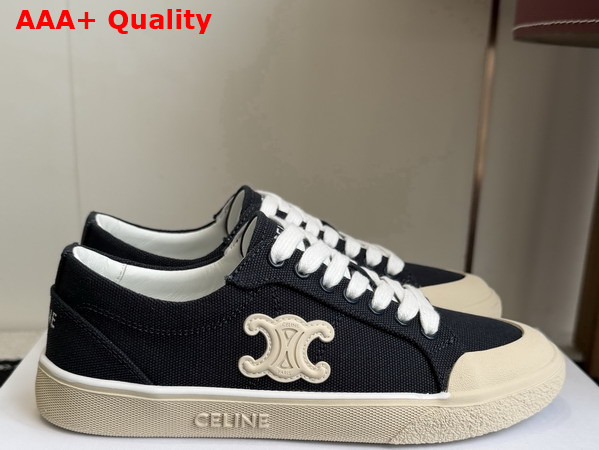 Celine Alan Sneaker with Triomphe in Navy Canvas Replica
