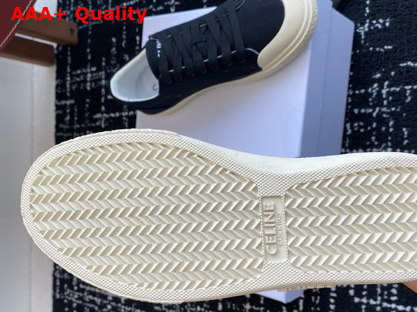 Celine Alan Sneakers with Triomphe in Canvas Black Replica