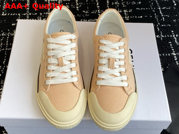 Celine Alan Sneakers with Triomphe in Canvas Rosewood Replica