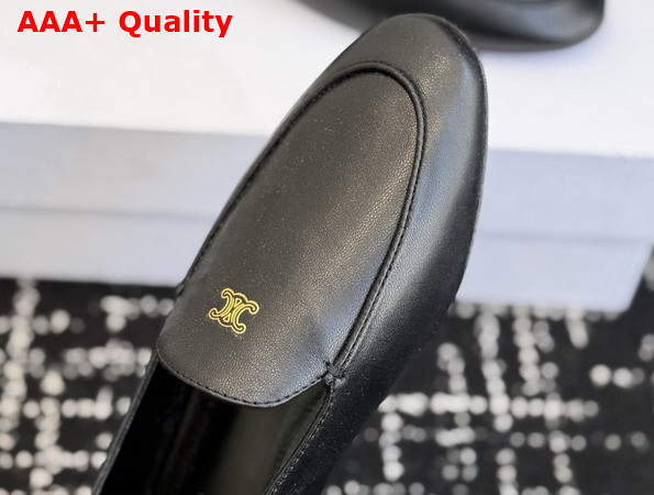 Celine Aura Slip On Loafer in Black Goatskin Replica