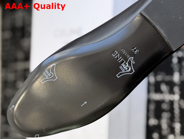 Celine Aura Slip On Loafer in Black Goatskin Replica