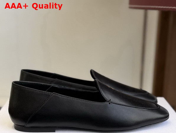 Celine Aura Slip On Loafer in Black Goatskin Replica
