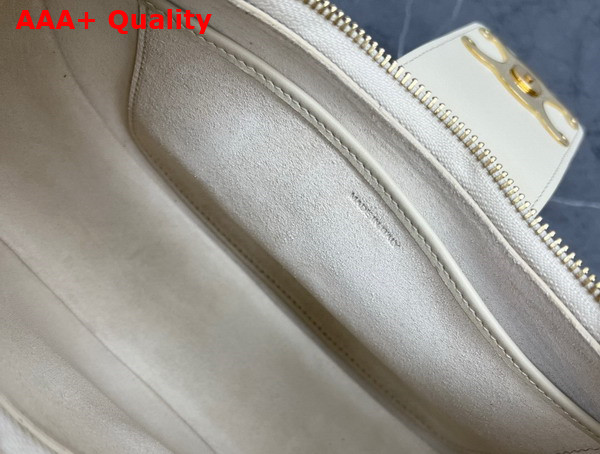 Celine Ava Triomphe Soft Bag in Chalk Smooth Calfskin Replica