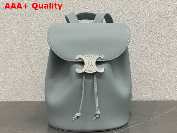 Celine Backpack Celine Bonnie in Smooth Calfskin Ice Blue Replica