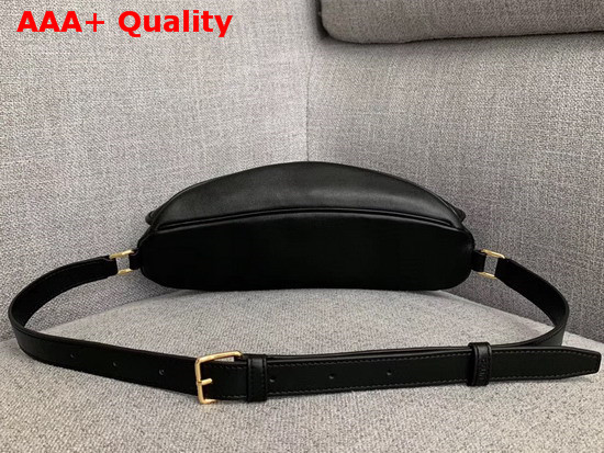 Celine Belt Bag C Charm in Quilted Calfskin Black Replica