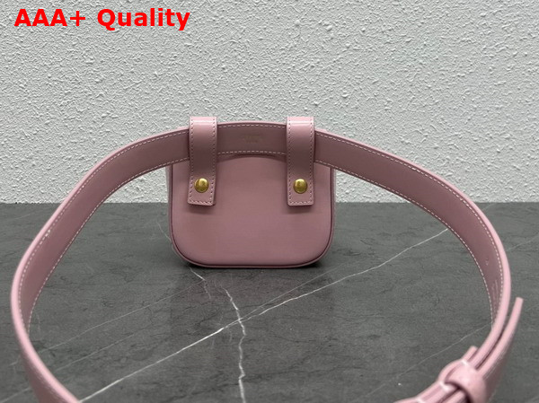 Celine Belt Bag Triomphe Belt in Pink Shiny Calfskin Replica