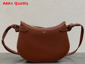 Celine Besace Noeuds Francais in Shiny Calfskin Teck Replica