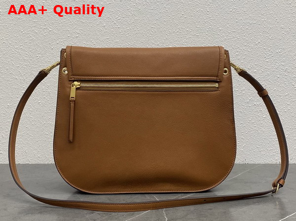 Celine Besace Soft Triomphe in Soft Tan Supple Shiny Lambskin Replica