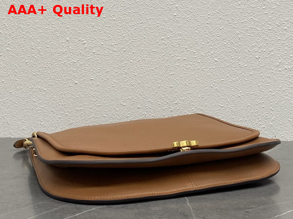 Celine Besace Soft Triomphe in Soft Tan Supple Shiny Lambskin Replica