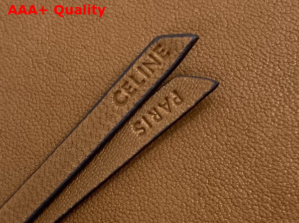 Celine Besace Soft Triomphe in Soft Tan Supple Shiny Lambskin Replica