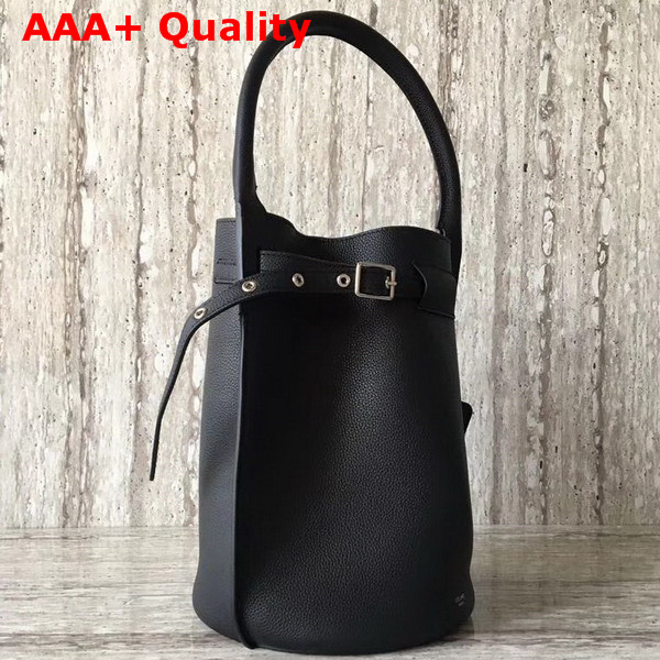 Celine Big Bag Bucket in Black Supple Grained Calfskin Replica