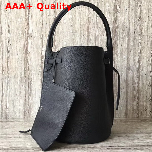 Celine Big Bag Bucket in Black Supple Grained Calfskin Replica
