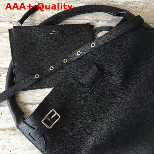Celine Big Bag Bucket in Black Supple Grained Calfskin Replica