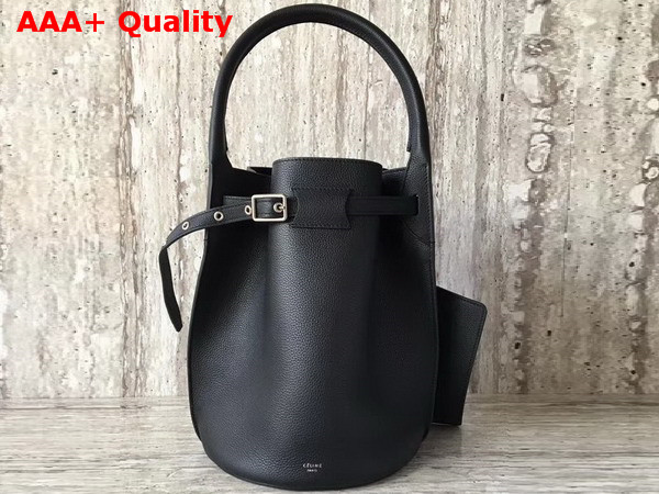 Celine Big Bag Bucket in Black Supple Grained Calfskin Replica