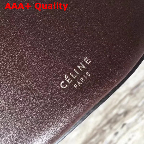 Celine Big Bag Bucket with Long Strap in Burgundy Smooth Calfskin Replica