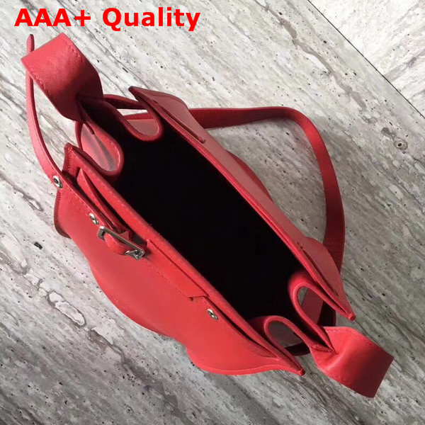 Celine Big Bag Bucket with Long Strap in Pop Red Smooth Calfskin Replica
