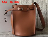 Celine Big Bag Bucket with Long Strap in Tan Smooth Calfskin Replica