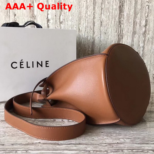 Celine Big Bag Bucket with Long Strap in Tan Smooth Calfskin Replica