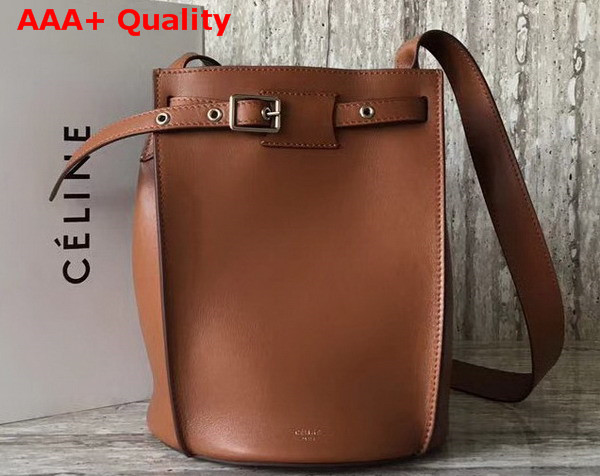 Celine Big Bag Bucket with Long Strap in Tan Smooth Calfskin Replica