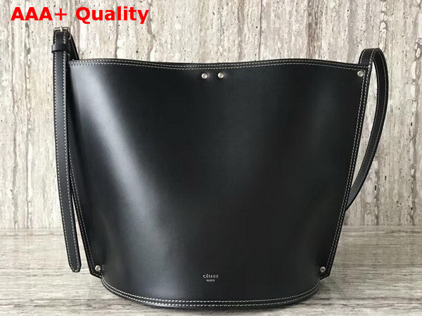 Celine Big Bucket Bag in Black Smooth Calfskin Replica